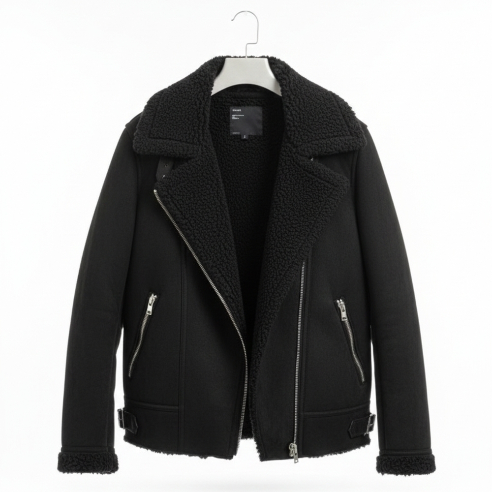 Bershka Black Textured Jacket